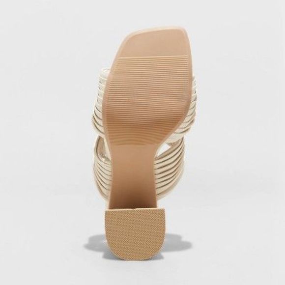 Women's Jessa Mule Heels - A New Day Cream 7.5 - Picture 3 of 3